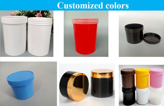 150ml 250ml 500ml 1000ml Wide Mouth Body Face Cream Jar White PP Ointment Containers Cosmetic Plastic Jar