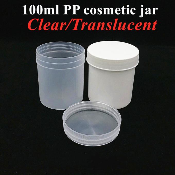 150ml 250ml 500ml 1000ml Wide Mouth Body Face Cream Jar White PP Ointment Containers Cosmetic Plastic Jar