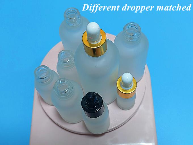 5ml 10ml 15ml 20ml Opal White Frosted Glass Dropper Bottle with Pipette for Essential Oil