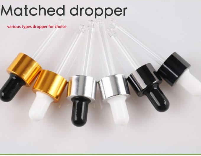 30ml 50ml 60ml Empty Round Amber Travel Portable Essential Oil Glass Dropper Bottle with Childproof Dropper