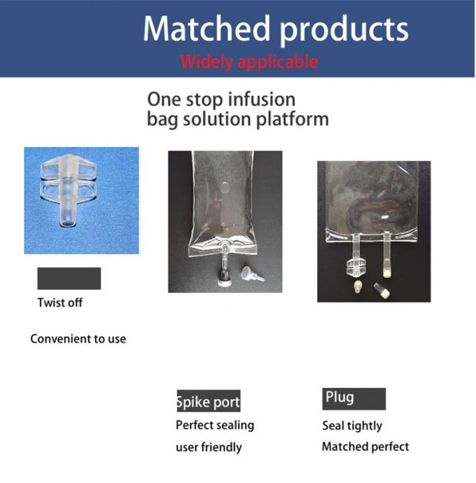 2000ml 3000ml Butterfly Dual Port Twist off Transfusion Disposable PVC Infusion Bag