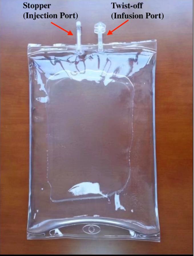 2000ml 3000ml Butterfly Dual Port Twist off Transfusion Disposable PVC Infusion Bag
