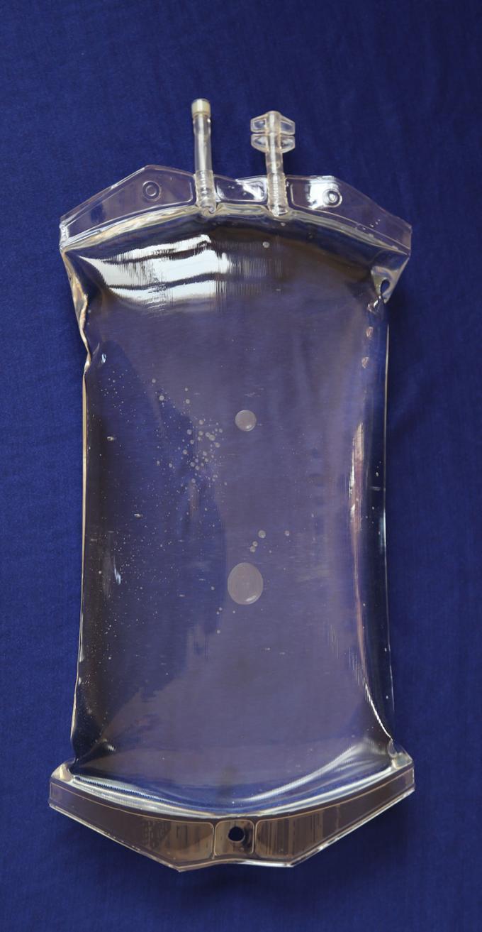 Empty Drip Fluid Empty IV Fluid Solution Bag Saline Sodium Chloride Drip Infusion Bag