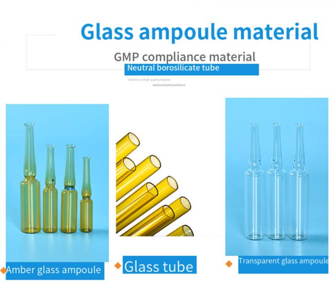2022 Hot Sale 1ml 2ml 5ml 10ml 20ml Glass Ampoule Color Ring Logo Printing Screen Printing Form B Form D Form C Glass Ampoule