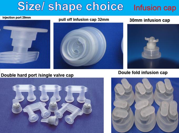 Pharmaceutical Lvp Infusion Bottle Non PVC Soft Bag 30mm 32mm Euro Pull Ring Cap