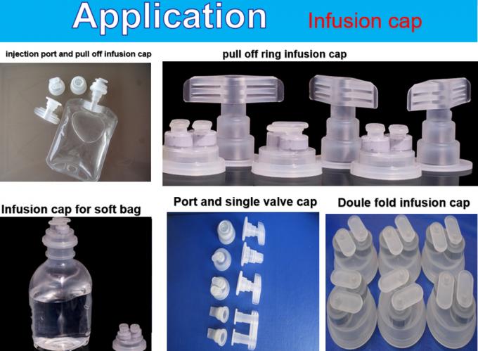 Pharmaceutical Lvp Bottle Non PVC IV Fluid Bag 30mm 32mm 36mm Bfs Sealing Infusion Cap