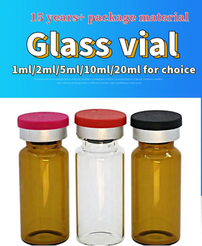 5ml 10ml Pharmaceutical Penicillin Vial Bottle Small Clear Amber Medical Sterile Injection Glass Vial