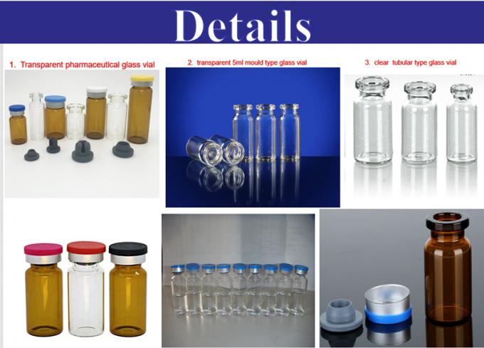 5ml 10ml Pharmaceutical Penicillin Vial Bottle Small Clear Amber Medical Sterile Injection Glass Vial