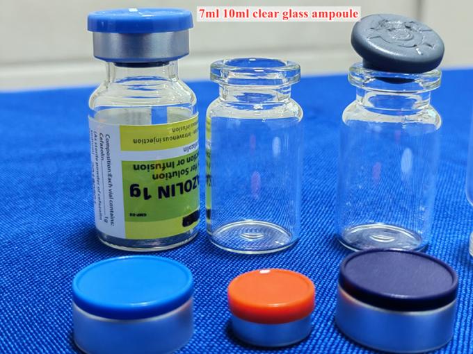 Hot Sale 5ml 7ml 10ml 20ml Medicine Borosicilate Tubular Glass Injection Vials with Aluminum Plastic Cap