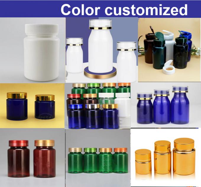 Medicine Pharmacy Bottles 100ml 150ml 200ml Pet Child Resistant Plastic Tablet Capsule Pill Supplement Containers Medicine Bottle