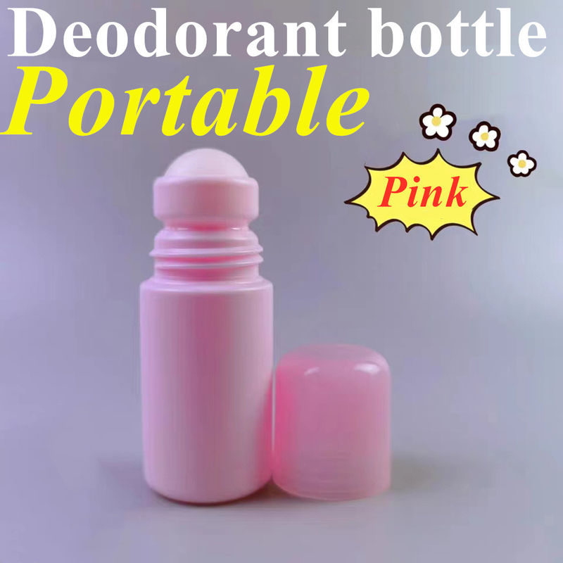 Summer Custom Latest Design 30 Ml 50 Ml 60ml Refillable White HDPE Deodorant Plastic Roll on Bottle