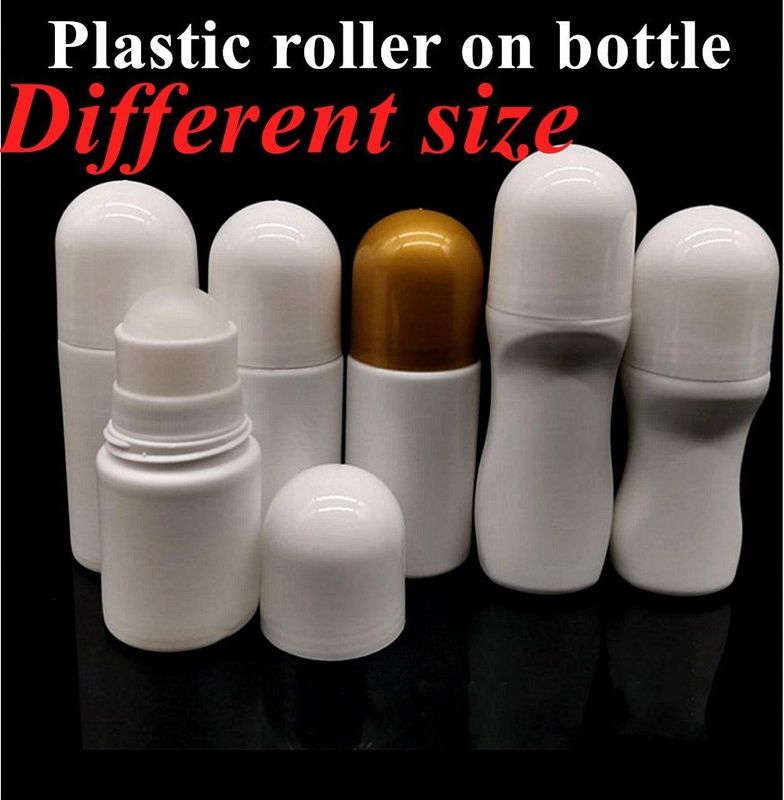 Summer Custom Latest Design 30 Ml 50 Ml 60ml Refillable White HDPE Deodorant Plastic Roll on Bottle