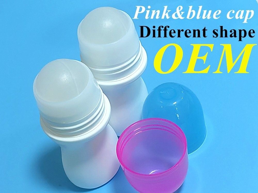 Summer Custom Latest Design 30 Ml 50 Ml 60ml Refillable White HDPE Deodorant Plastic Roll on Bottle