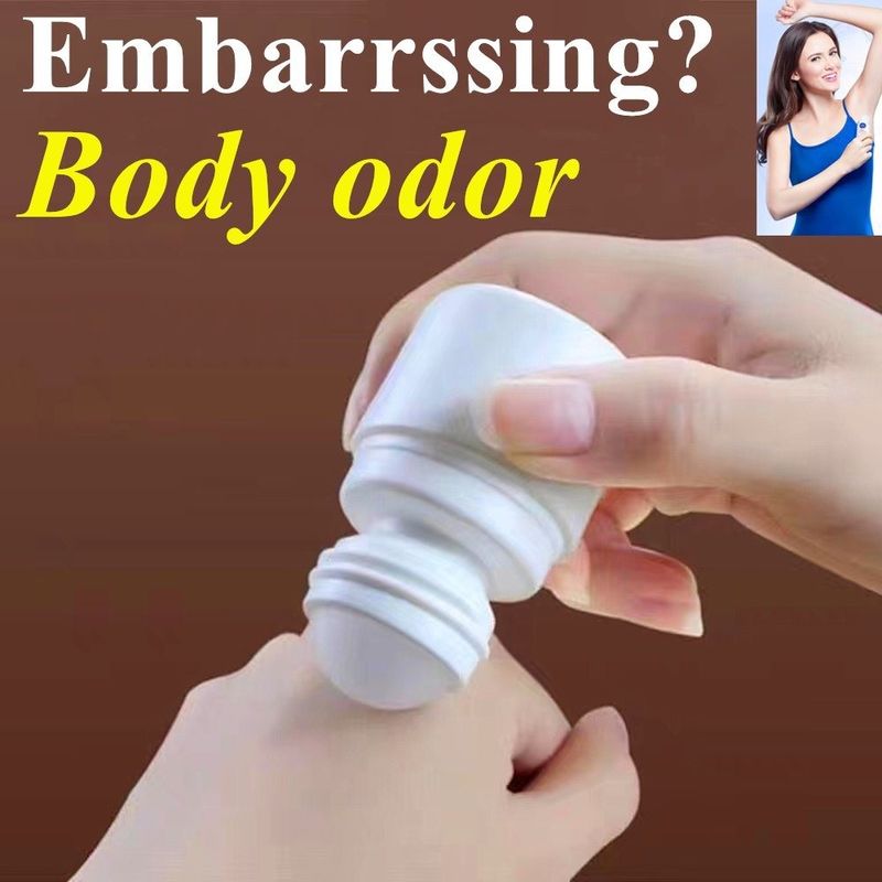 30ml 50ml 60ml Refillable empty Essential Oils Perfume Roll on Bottle Plastic Roller on Bottle with Plastic Roller ball