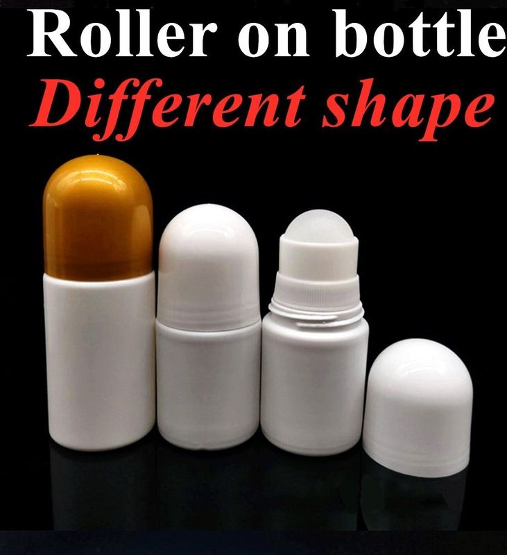 30ml 50ml 60ml HDPE Plastic Roll on Deodorant bottle Empty Bottle Deodorant Container bottle with Roller Ball