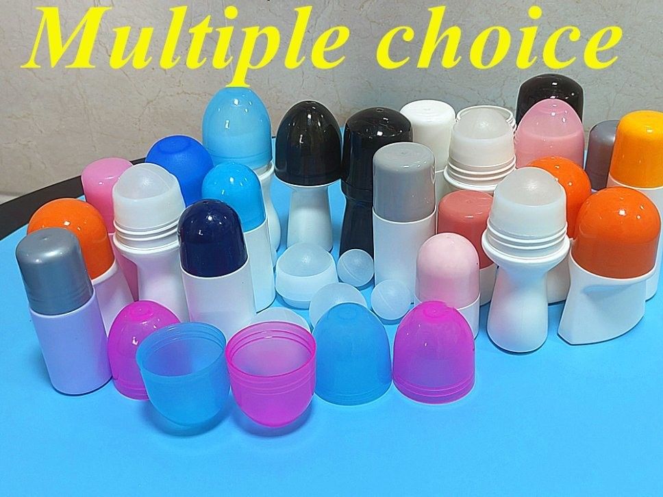 30ml 50ml 60ml White Plastic Roller Bottle HDPE Roll-on Deodorant Bottle Empty Refillable Portable Travel roll on bottle