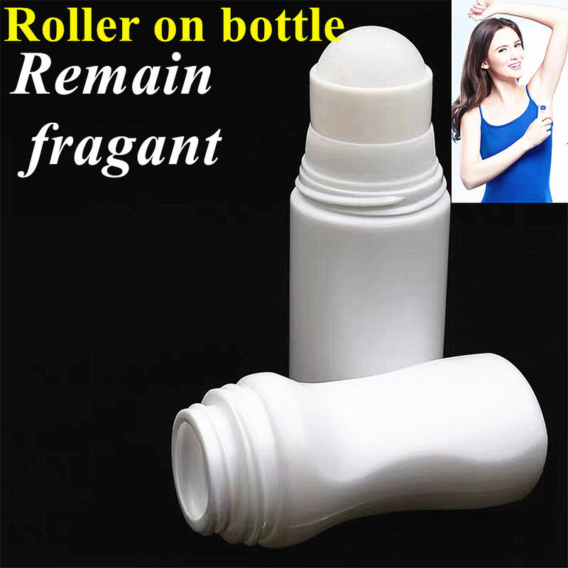 30ml 50ml 60ml 75ml White Empty HDPE Round body odor Roll on Deodorant Container plastic Deodorant Bottle