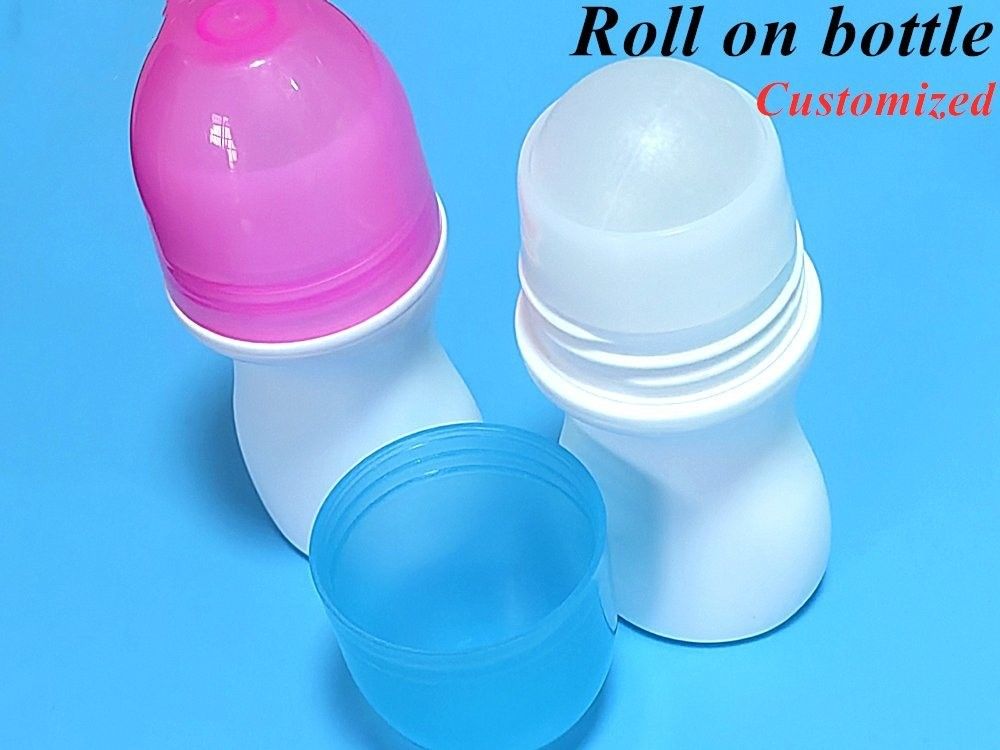 50ml PE Empty Roller ball Fragrant Body Bottle Antiperspirant Bottle empty plastic Roll on Deodorant Bottle