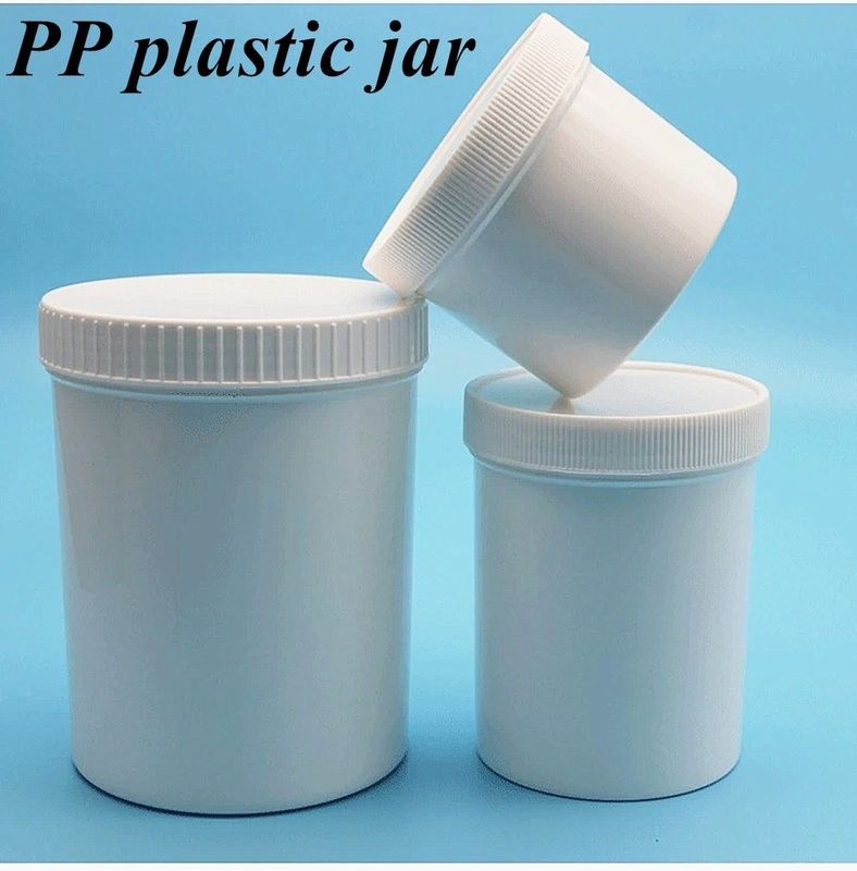 Customization 150ml 250ml 500ml 950ml 1000ml White Black empty Blue Translucent PP Cosmetic cream jar with cap