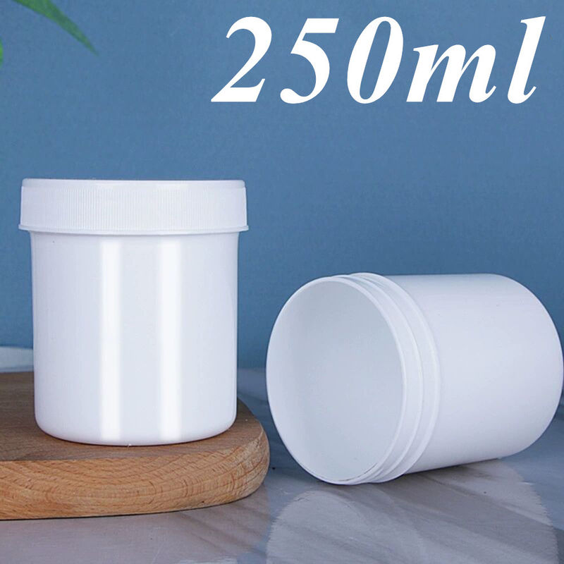 Customization 150ml 250ml 500ml 950ml 1000ml White Black empty Blue Translucent PP Cosmetic cream jar with cap