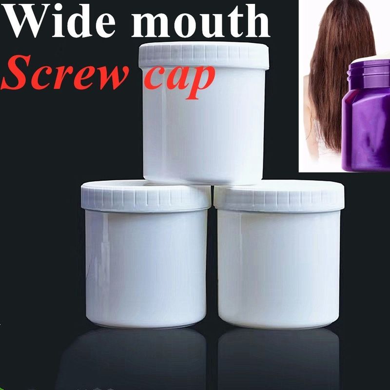 Luxury PP Plastic Cosmetic Jar 150ml 250ml 500ml 4oz Cosmetic Jar White Translucent Black Blue PP Plastic cream jar