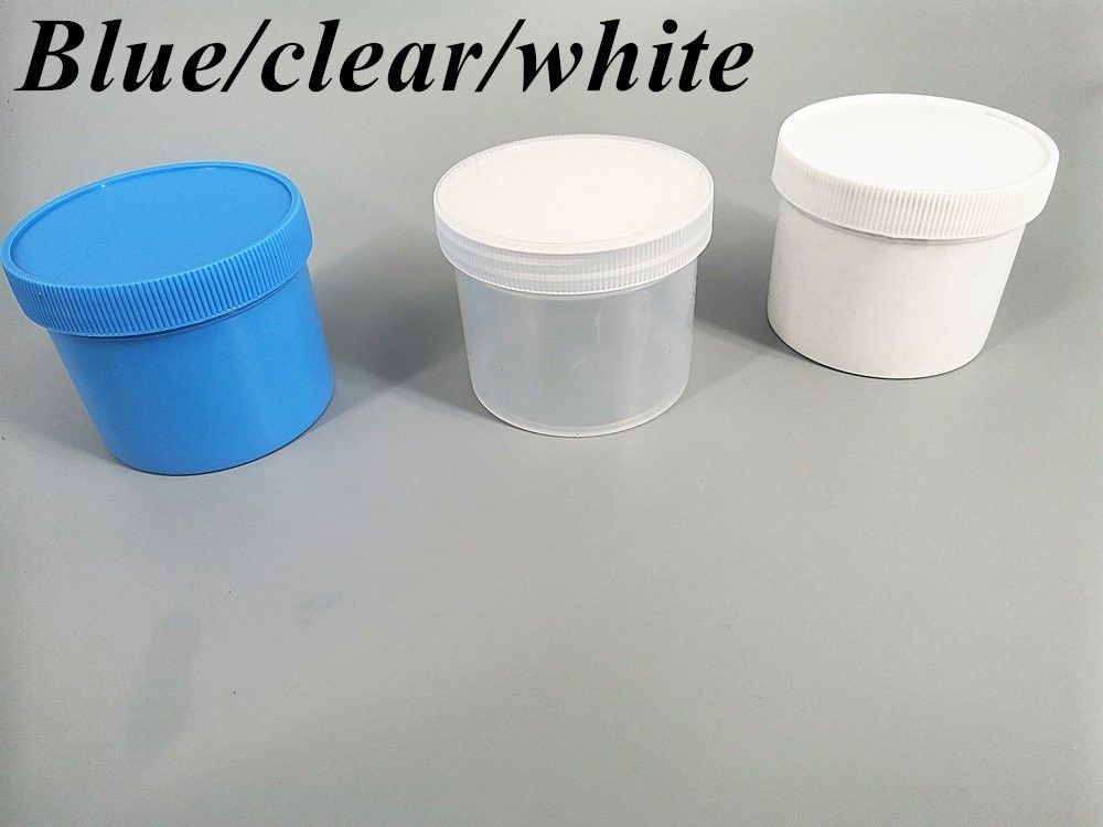 12oz 16 Oz 6oz 8oz 150ml 250g 500g White Clear Black Red Blue Round Wide-Mouth PP plastic Cosmetic ointment jar