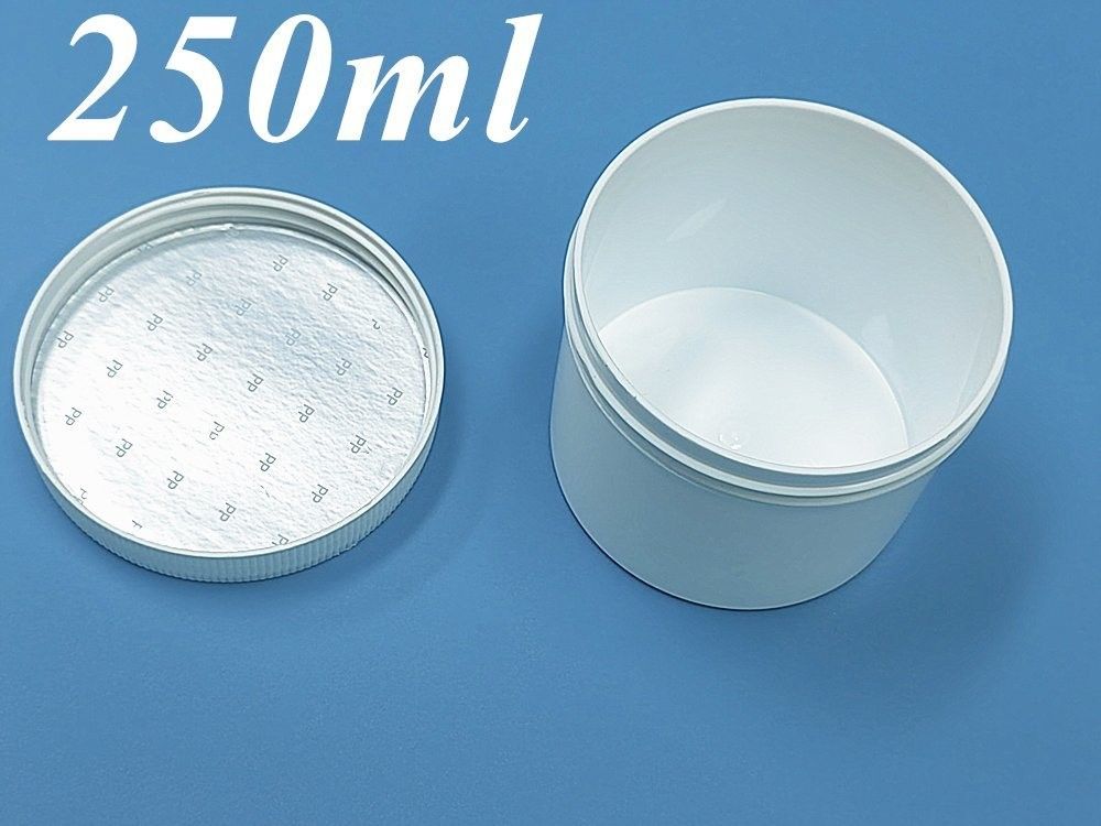 150ml 250ml 500ml 1000ml Wide Mouth Body Face Cream Jar White PP Ointment Containers wide mouth Cosmetic Plastic jar