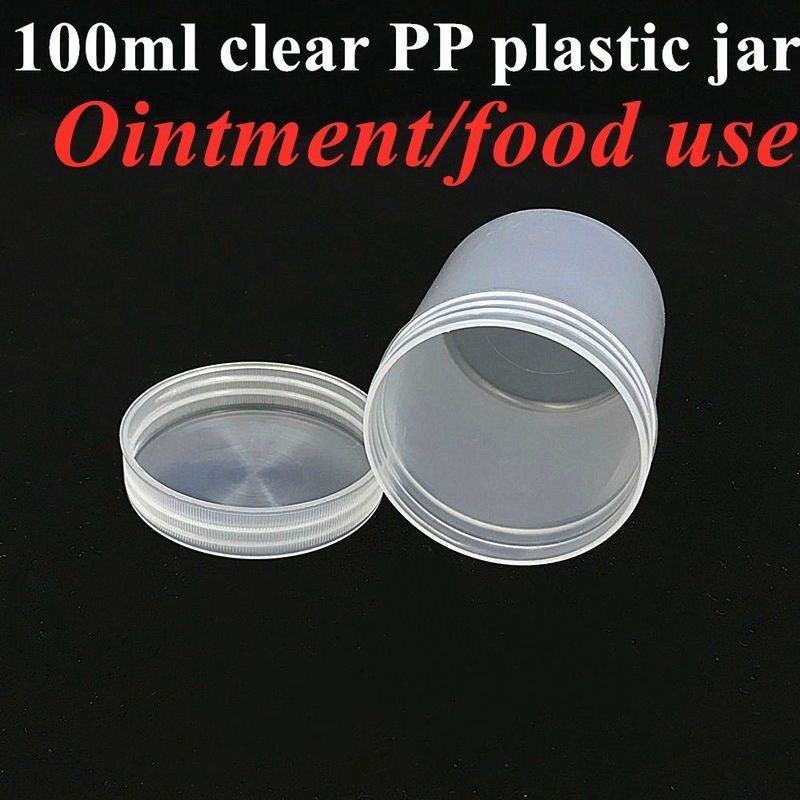 250ml 8oz 500ml 950ml 1000ml PP Plastic Cosmetics Clear Translucent White Pot plastic ointment Cream Jar with Screw Cap