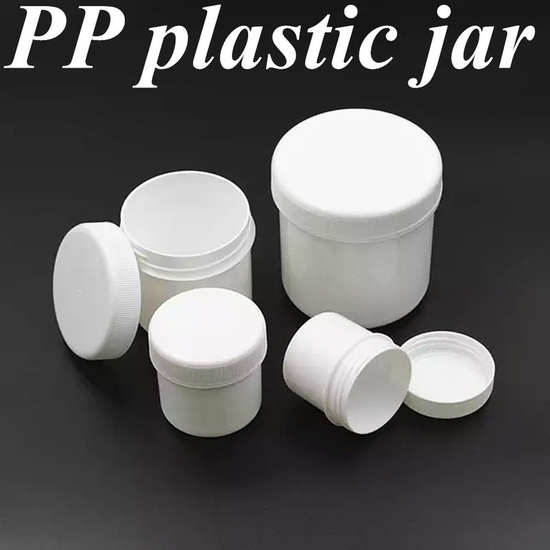 250ml 8oz 500ml 950ml 1000ml PP Plastic Cosmetics Clear Translucent White Pot plastic ointment Cream Jar with Screw Cap