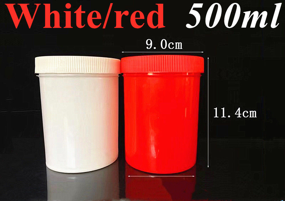 150g 250g 500g Empty Black White Blue Red Translucent Single Wall PP Plastic Cosmetic Skin Care body lotion cosmetic jar