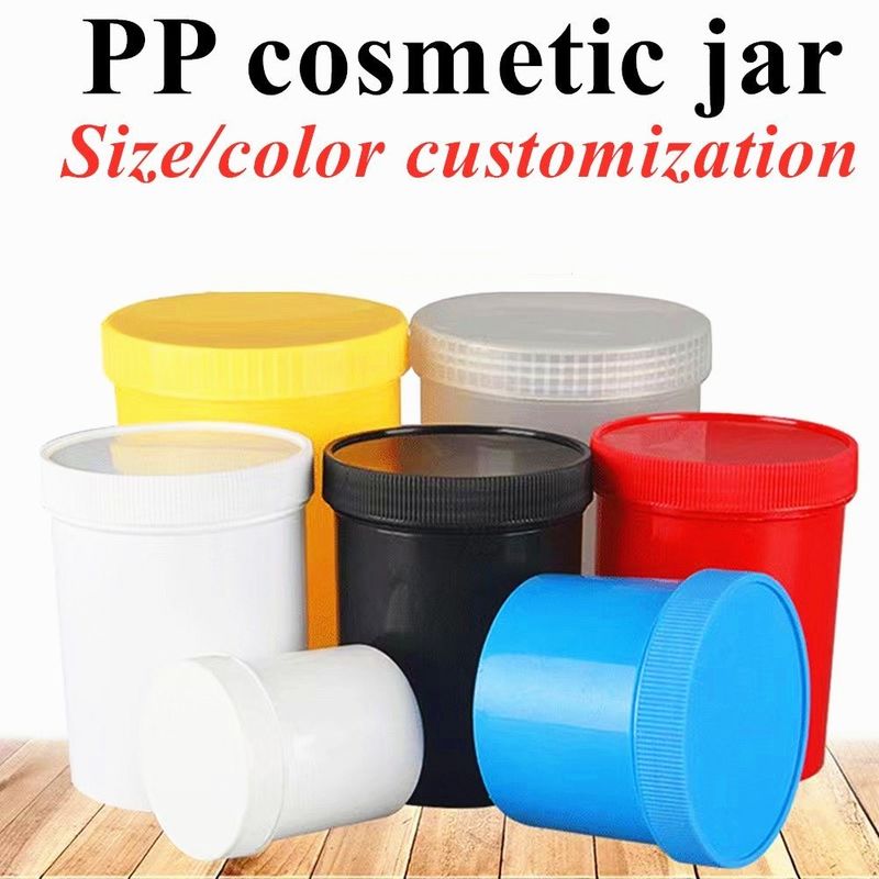 PP Plastic Cream Jar empty face cream container 250g 500g Empty Cosmetic Jar Lip Scrub Container Hair PP cosmetic Jar