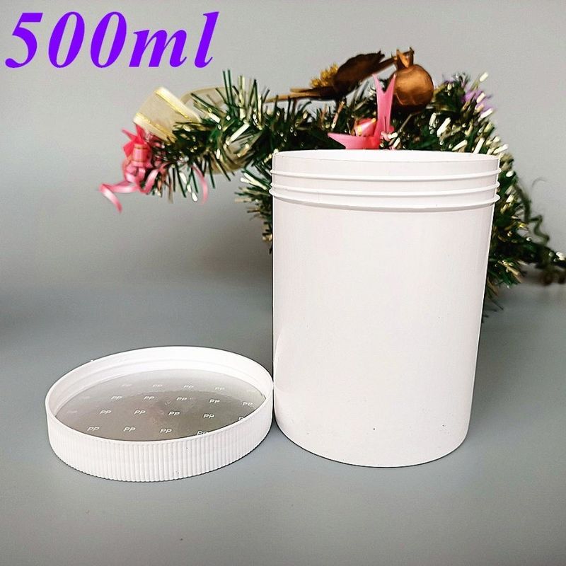100g 250g 500g Double Wall White Black Blue PP Cream Jar with Screw Cap Face Cream Cleanser Lip foot PP cosmetic jar