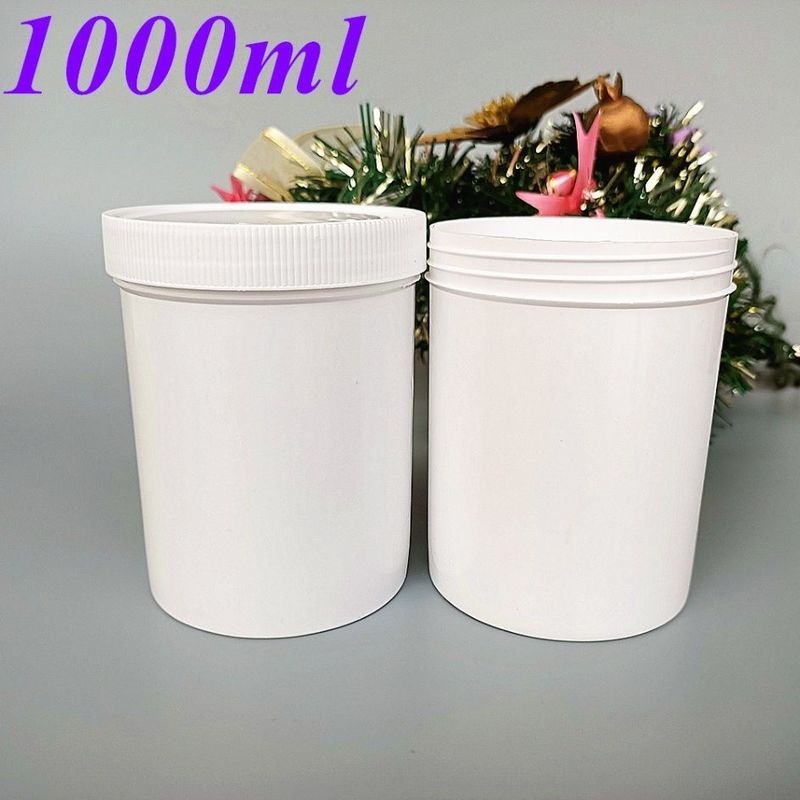 Wide Mouth 150ml 250ml 500ml 1000ml PP Plastic Jar Cosmetic Packaging Hair Wax Body cosmetic jar Scrub jar Container