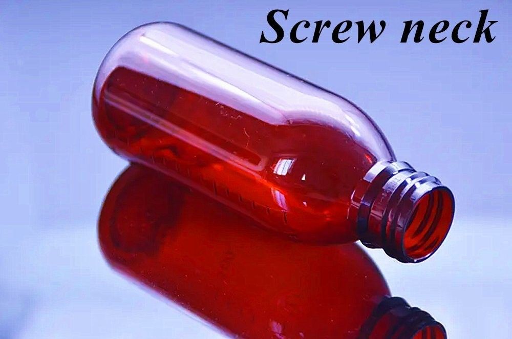 3oz 4oz 5oz Pet pharmaceutical Pet Amber Plastic container Cough Syrup Bottle Medicine Oral Liquid Bottle