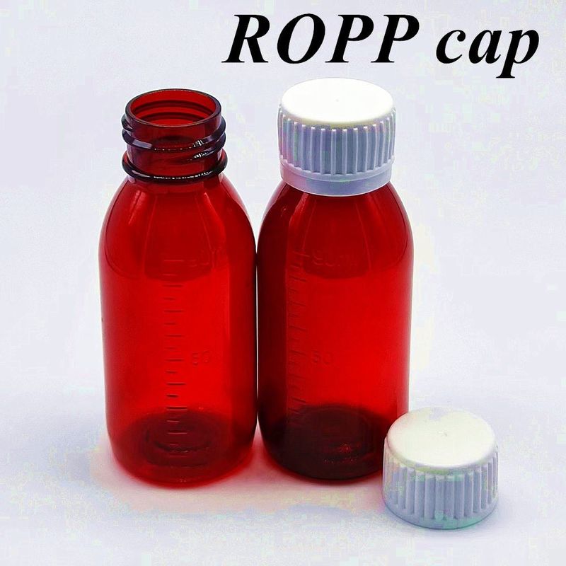 3oz 4oz 5oz Pet pharmaceutical Pet Amber Plastic container Cough Syrup Bottle Medicine Oral Liquid Bottle