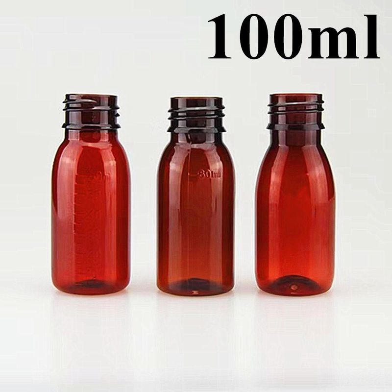3oz 4oz 5oz Pet Empty Cough Syrup bottle oral Liquid suspension powder Plastic Bottle with Tamper Proof Cap