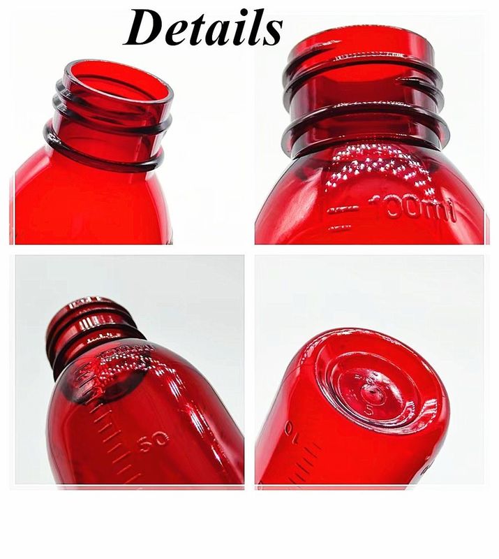 3oz 4oz 5oz Pet Empty Cough Syrup bottle oral Liquid suspension powder Plastic Bottle with Tamper Proof Cap
