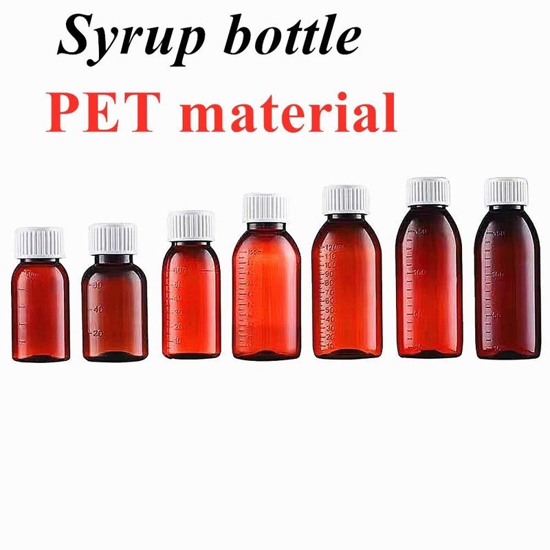 3oz 4oz 5oz Pet Empty Cough Syrup bottle oral Liquid suspension powder Plastic Bottle with Tamper Proof Cap