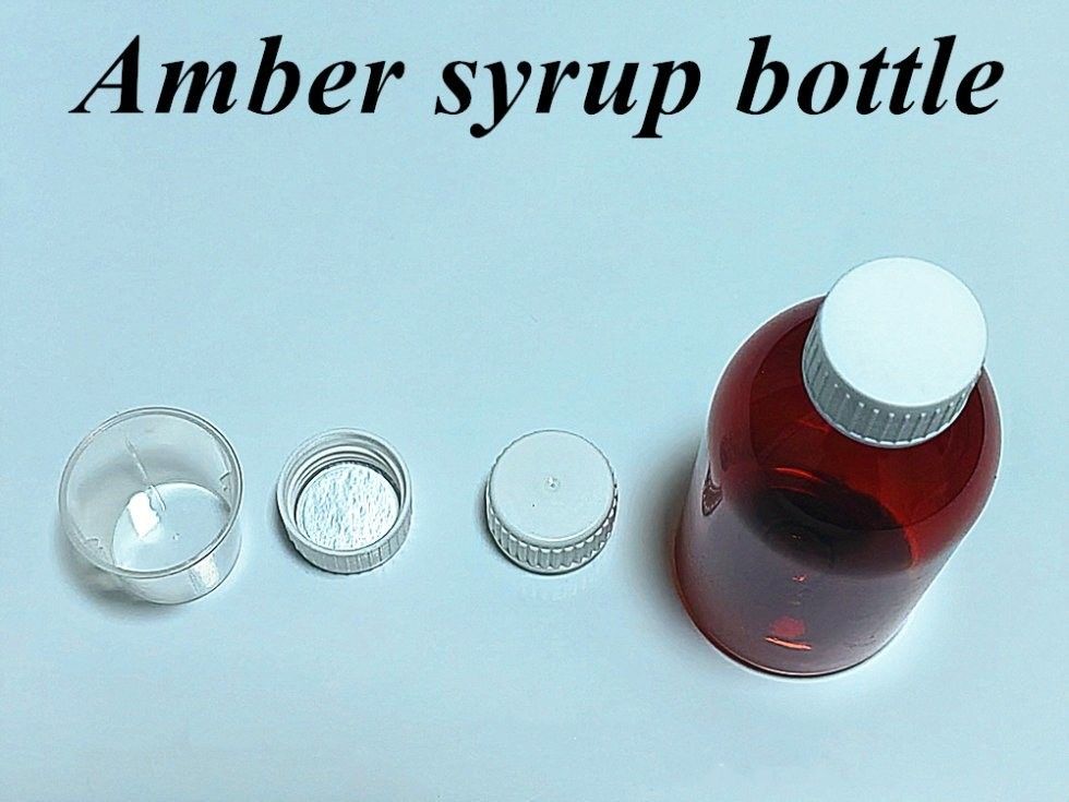 100ml 120ml 150ml Brown Oral Liquid Bottle Syrup Medicine Bottle Pet Plastic Cough Syrup Bottle with Tamper Proof cap