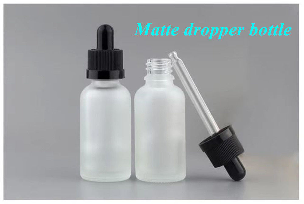 1oz 2oz 5ml 10ml 15ml 20ml 30ml 50ml Empty Essential Oil skincare serum face hand use White Frosted Glass Dropper Bottl