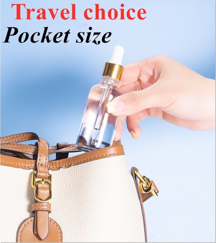 Matte Matte White 20ml 30ml Glass Dropper Bottle Glass Serum Essential oil bottle with Black Dropper Cap