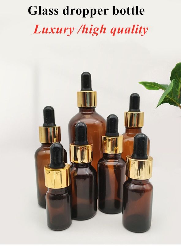 5ml 10ml 15ml 30ml 50ml 100ml serum bottle Amber Serum Essential Oil Bottles Glass Dropper Bottle
