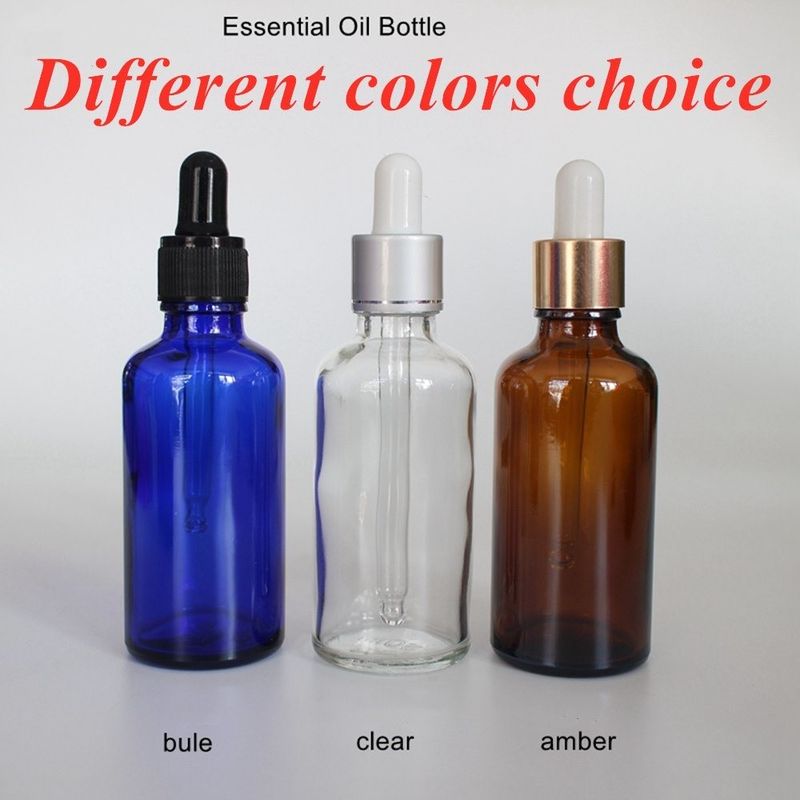Customized Luxury Makeup Serum Skincare Use Amber Brown Empty Essential Oil Dropper Bottles with pipette