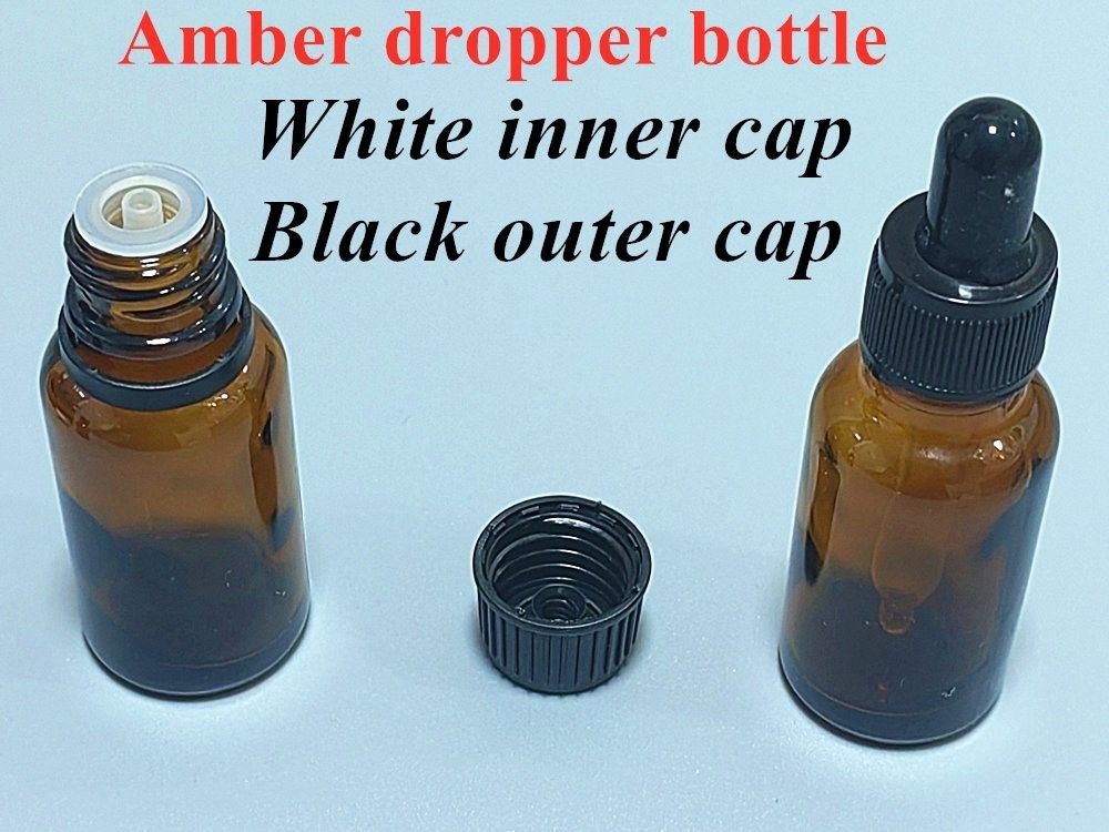 30ml 50ml 60ml 100ml Hair Oils Serum Beard Oil Amber Brown empty round essential oil Glass Dropper Bottle