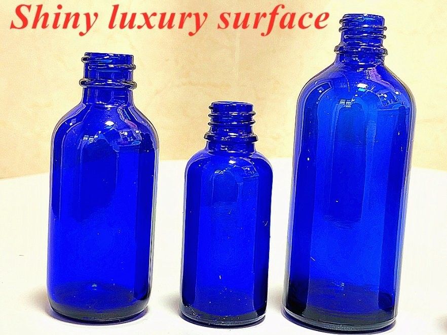 20ml 30ml Essential Oil serum skincare cosmetic package bottle Cobal Blue Glass Dropper Bottle with Dropper