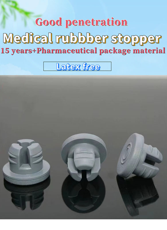13mm 20mm Medical Grade Silicon Brominated Butyl  Butyle Rubber Stopper for Lyophilized Glass Vial Bottle