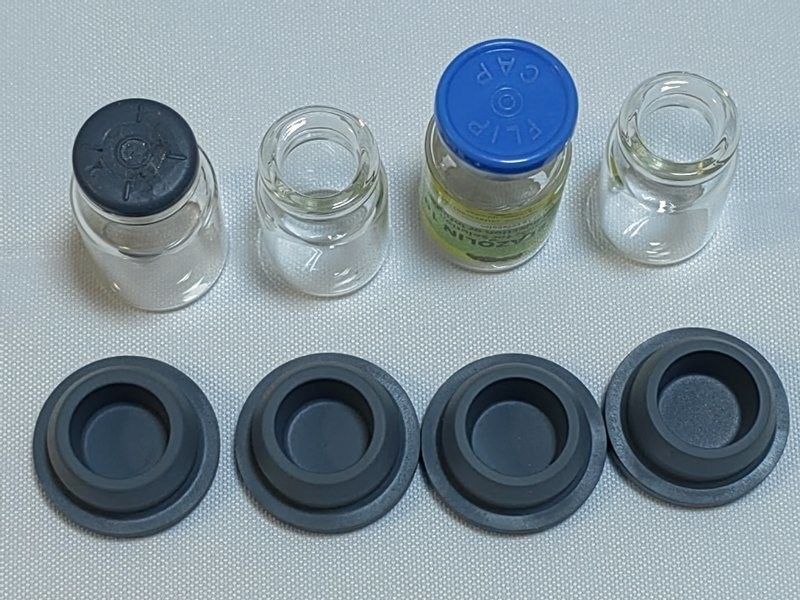 13mm 20mm Medical Grade Silicon Brominated Butyl  Butyle Rubber Stopper for Lyophilized Glass Vial Bottle