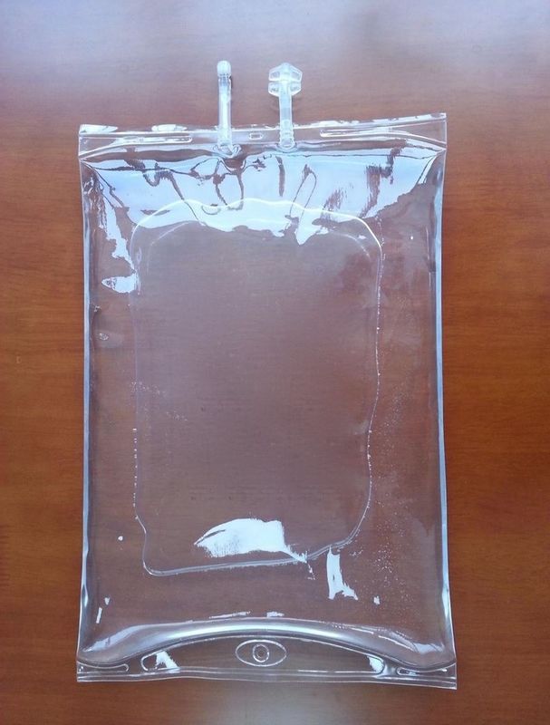 Large Volume 2000ml 3000ml 5000ml 7mm veterinary Disposable PVC Infusion IV Bag with Twist-Off Double Port