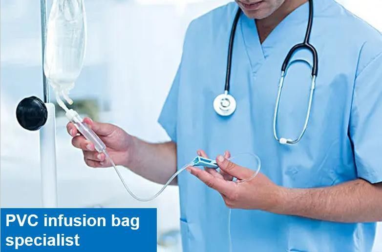 250ml 500ml 1000ml disposable infusion bag Medical PVC Sterile Saline IV Fluid Solution PVC Infusion Bag