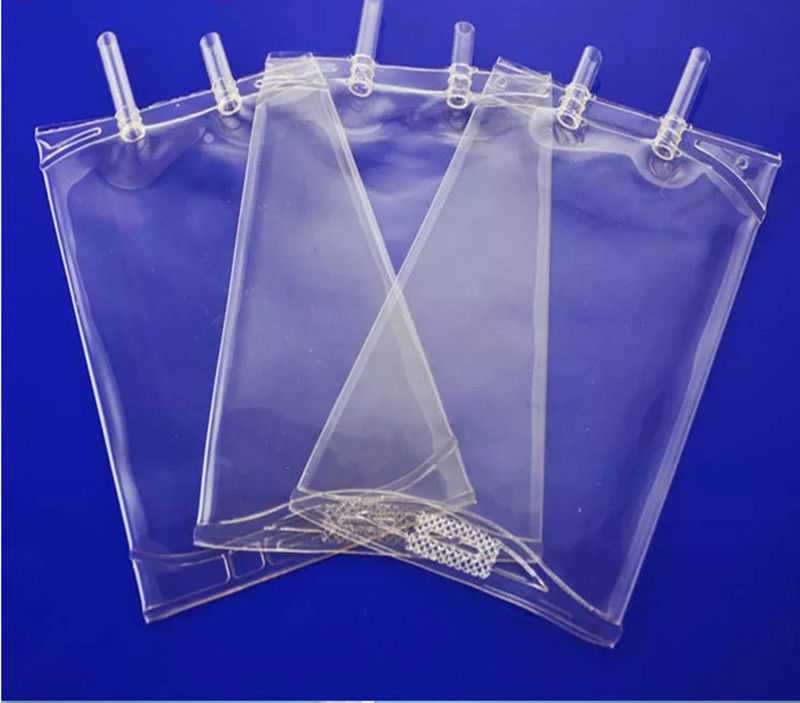 Medical empty PVC Infusion Bag normal Saline Sodium Chloride Drip Bag 100ml 250 Cc 500cc Two Ports IV PVC infusion bag
